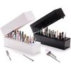 30/48 Holes Nail Art Drill Storage Box Grinding Head Polish Bit Holder Display