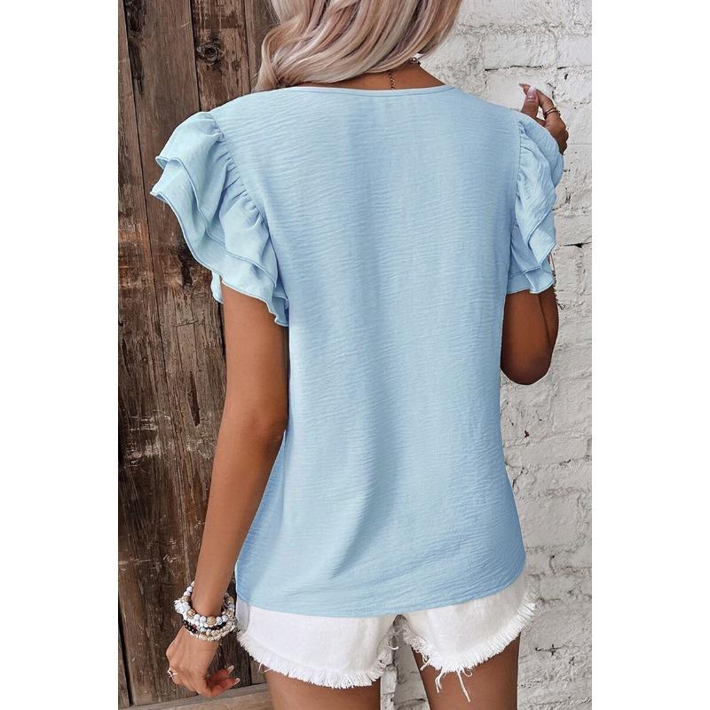 Summer Pullover Short-sleeved Women's Fashion Round Neck Short-sleeved T-shirt