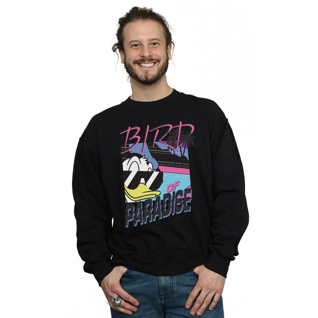 Disney Mens Donald Duck Bird Of Paradise Sweatshirt