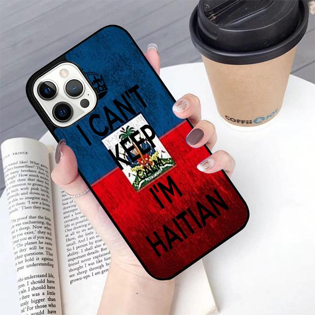 

Keep calm I m Haitian Haiti Flag Phone Case Cover for iPhone 17 Air 16 16e 15 12 11 13 14 Pro Max Apple Plus Coque iPhone 13