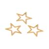 Semitree 10pcs 17mm Star Charms Stainless Steel  Bracelet Connectors Necklace Pendant DIY Jewelry Making Handcrafted Accessories