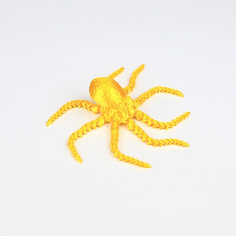 3D-печатная подвижная модель игрушки осьминога с магнитным соединением