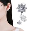 Versatile Fashion Earrings Women Sunflower One Carat Cubic Flower Shape Zirconia Studs Petal Design Sweet and Lively Jewelry for Daily