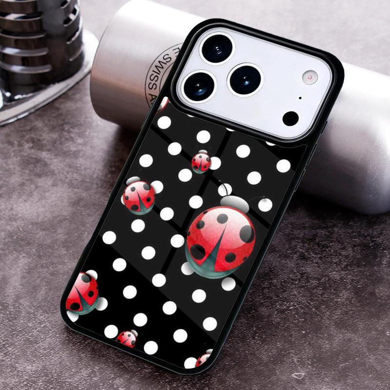 Lady Bugs Phone Case for iPhone 17 16 15 Pro Max Air 14 13 12 11 Plus Shockproof Capa Cover