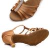 Buty Do Tańca Latino Na Obcasie Sara 7 Cm Jasnobrązowe 40