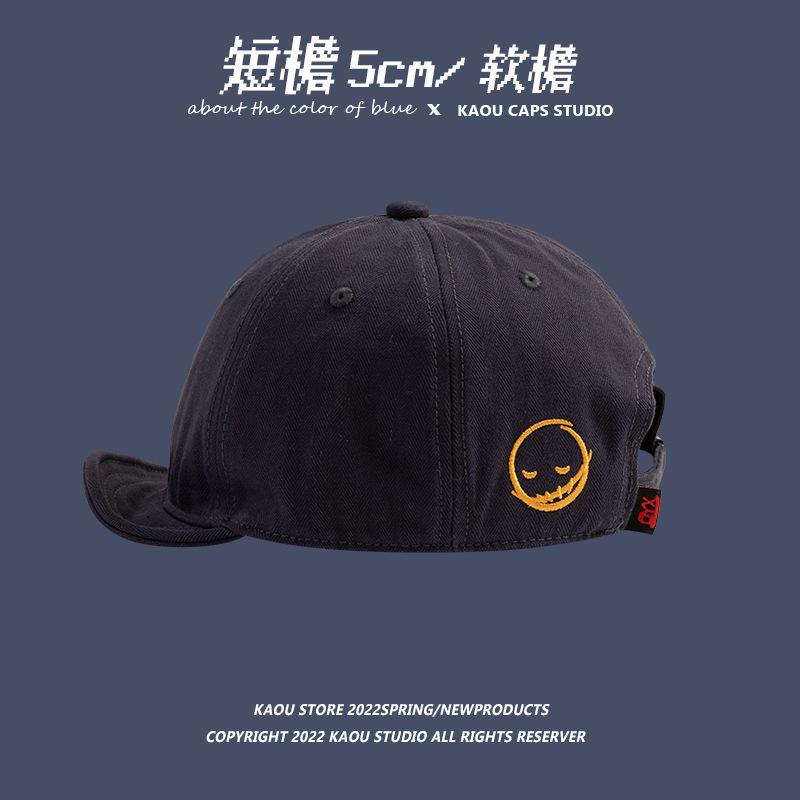 Niche design cm short brim cap couple men and women shopping hat adjustable soft brim sports baseball cap