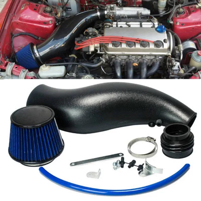 Cold Air Filter Intake Pipe Kits Power High Flow Car Plastic Air Filter Air Intake Pipe For 92-00 Honda Civic EG EK Auto Parts