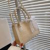 Retro Large-capacity Woven Bag One-shoulder Scarf Bag Portable Tote Straw Bag