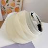 Solid Color Folding Sunshade Hat Portable Sunscreen Empty Top Hat Wide Brim Visor Caps  Vacation