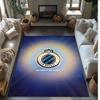 Club Brugge FC Soccer Football Pattern Soft Area Rug Non Slip Indoor Floor Carpet Sports Decor Mat for Bedroom