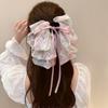 Chiffon Chiffon Flower Hair Clip Headwear Bowknot Hairpin Large Size Bow Ribbon Hair Claw  Women