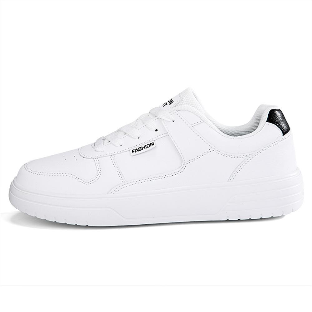 Mode Plateau Normalleder Bequeme Herren-Sneakers Basketballschuhe Weiß Sportschuhe Twnis Trend Sport- und Freizeit
