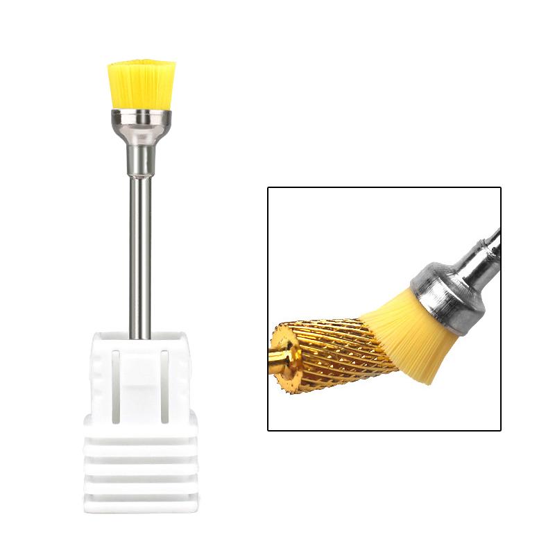 Nail Drill Bit Cleaning Brush Cleaner Electric Nail Files Milling Cutter Dust Remover Drill Accessories Nail Art Tool Polisher