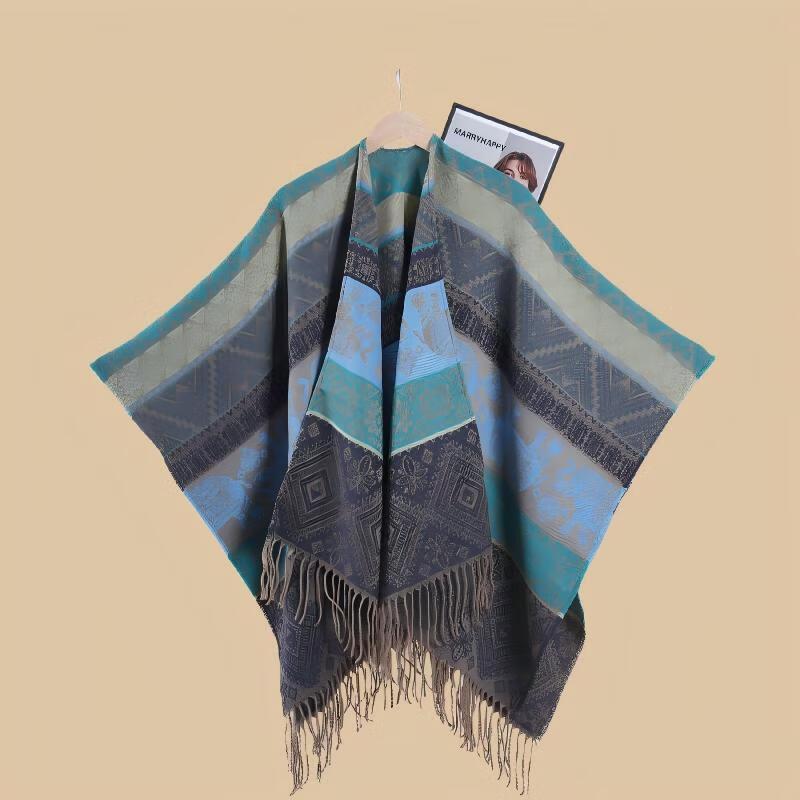 Women's Ethnic Retro Tassel Shawl