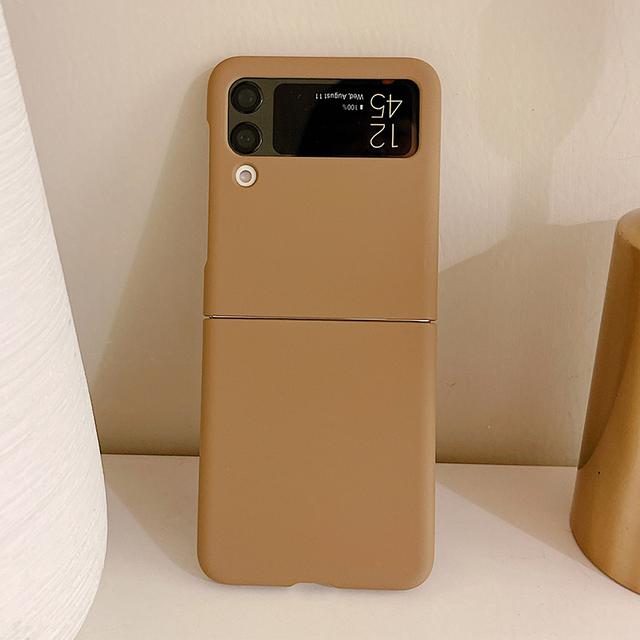 

3d подвеска с ангелом, портативный чехол для телефона с жемчужным браслетом для Samsung Galaxy Z Flip 4 3 5g, жесткий матовый чехол для задней панели из жесткого ПК ярких цветов «сделай сам», матовая задняя крышка For Samsung Z Flip 4