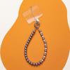 Purple Beaded Anti-Lost Phone Strap with Bow Feature