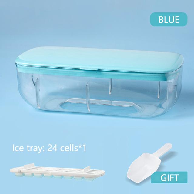 Ice Tray Ice Cube Mold with Lid Creative Ice Storage Box Square Ice Mold Ice Box