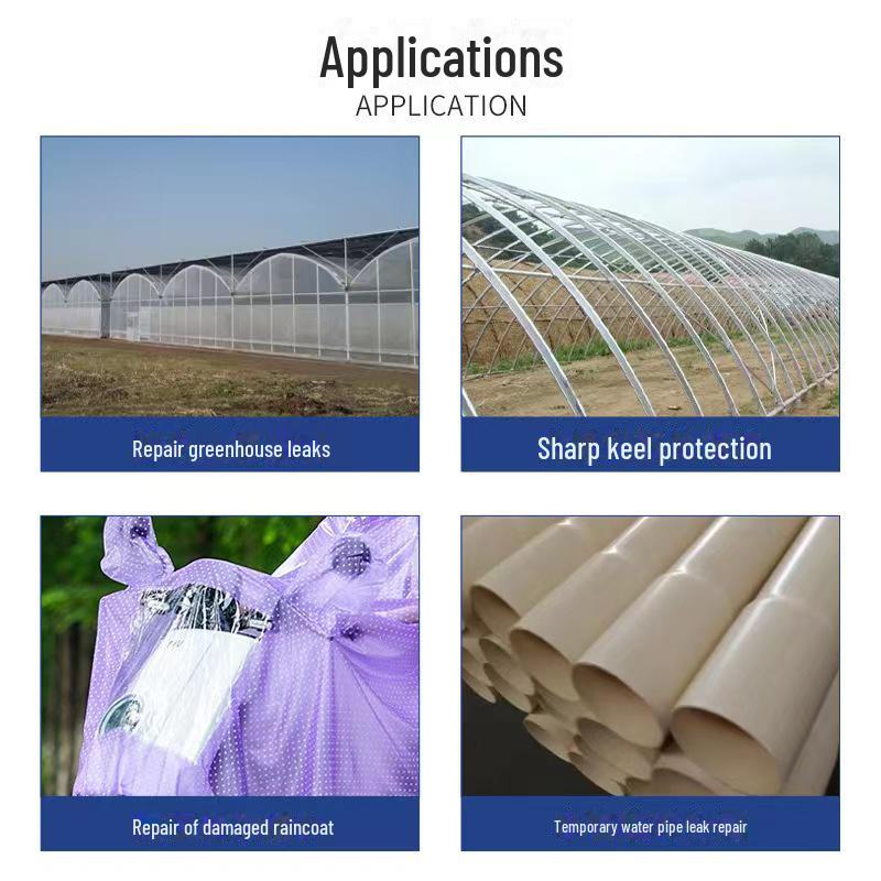 Vodotěsná opravná páska pro skleníky s vysokou viskozitou - Silná, mrazuvzdorná fólie na záplaty proti úniku