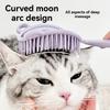 One-Button Hair Removal De-shedding Brush for Cats and Dogs Grooming Comb for Fluffy Styling Loose Fur Removal Pet Massage Comb