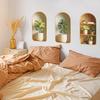 Kreative Simulations-3D-Pflanzenvasen für Schlafzimmer, Wohnzimmer, Heimverschönerung und Dekoration, Wandaufkleber