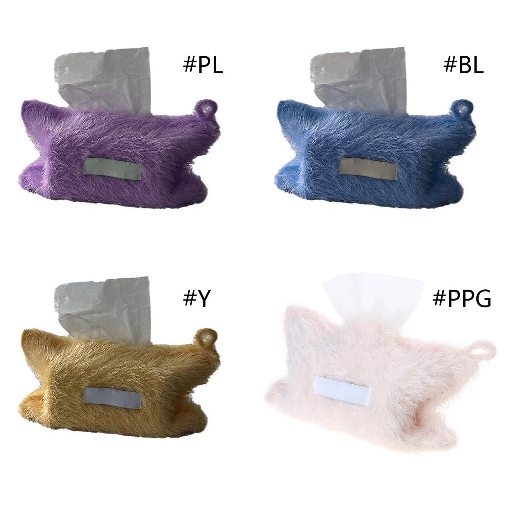 Tissue Box Cover Soft and Dustproof Napkin Dispenser Practical Paper Towel Holder Tissue Container for Home Use