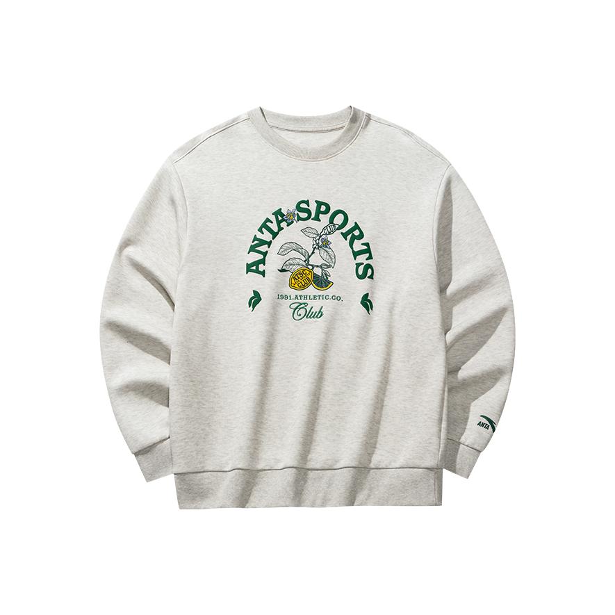 Anta Loose Casual Letter Versatile Round Neck Pullover Fashion Sweatshirt Women Sweatshirt 162538701-1