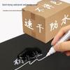 Waterproof, Oil-Proof Permanent Marker, Non-Fading, White Oil-Based, Erasable Green Thick-Head & Red Highlighting Pen