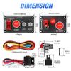 Ignition Switch with 12V 40A Car Starter Start Stop Engine Button Panel 12V 40A