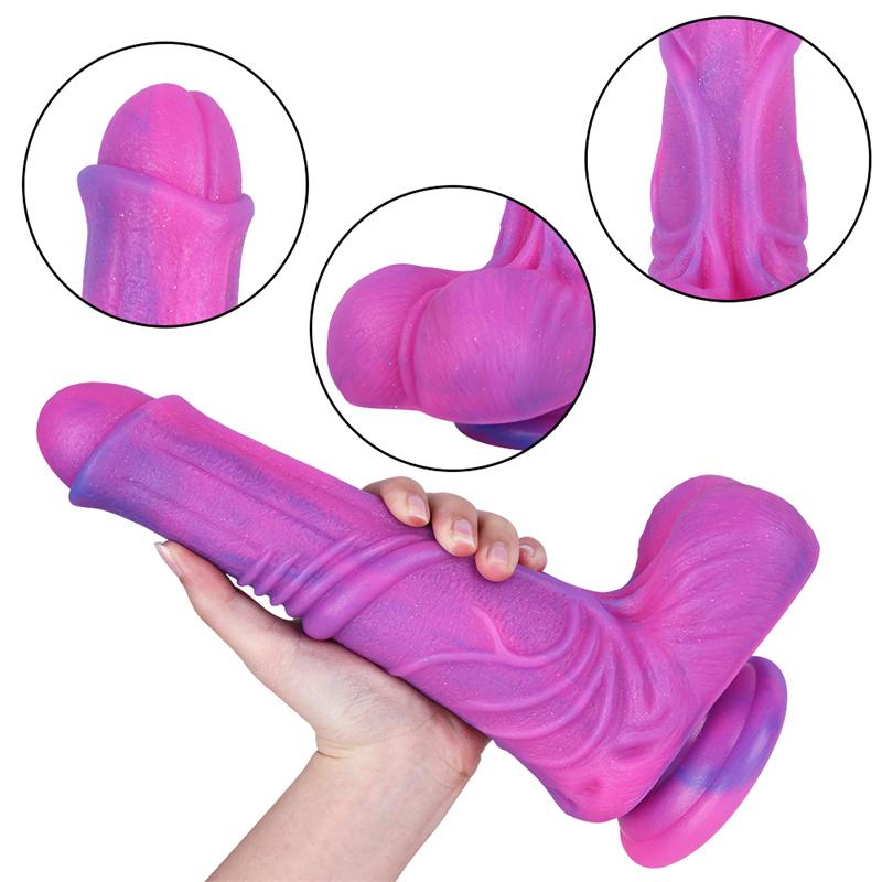 Liquid Silicone Wearable Penis Female Masturbation Device Second Tide Massage Stick Happy Adult Sex Toys