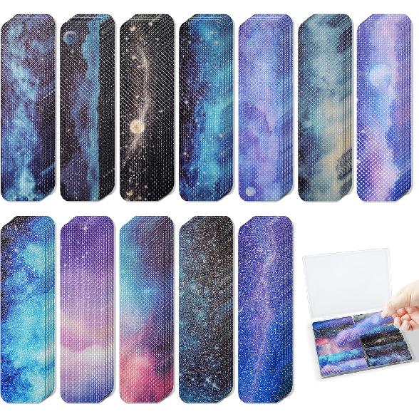120 Pieces Anxiety Sensory Stickers with 2 Textured Sticker - Desk Fidget and Calming Stickers with Storage Box for Adults & Teens - Anxiety Relief