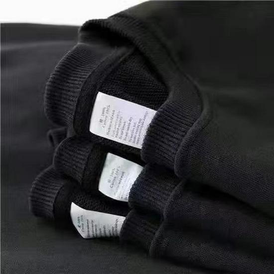 

Мужской хлопковый свитшот с круглым вырезом - Однотонный, Свободного кроя, С длинным рукавом, Повседневный стиль для весны/осени L 100-115 lbs