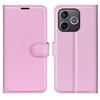 Wallet Case for 600 Lite 5G - Leather/PU, Pink, Shockproof