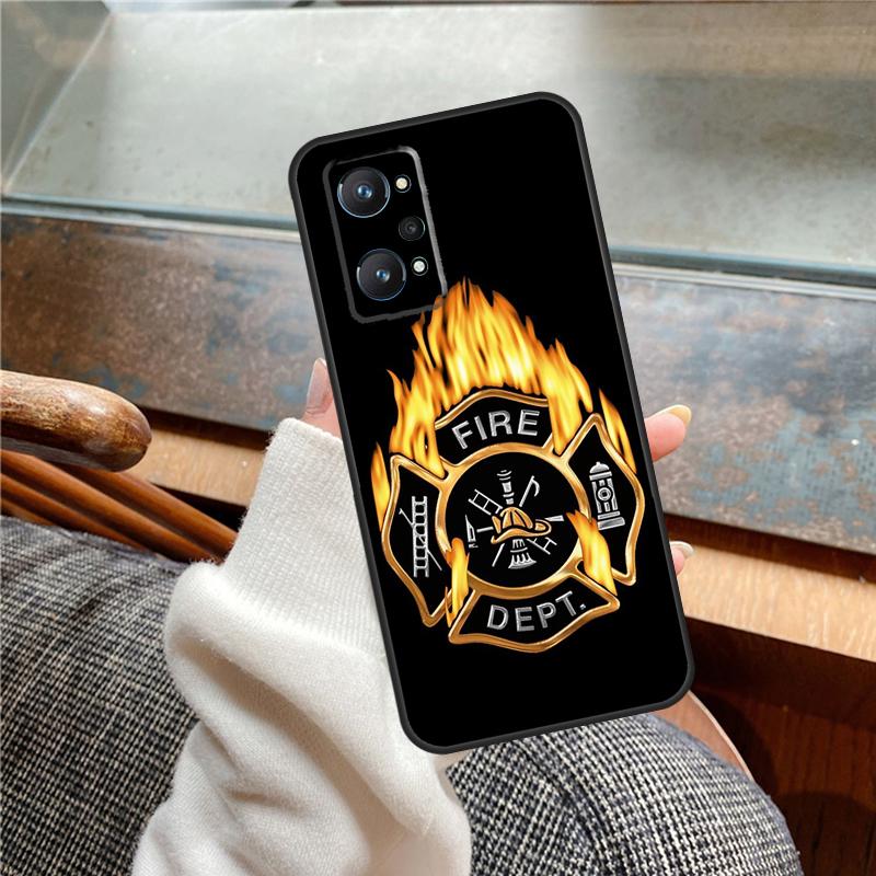 Firefighter Heroes Fireman Case For Realme 11 12 13 14 Pro Plus C53 C55 C51 C25 C63 C61 C65 C67 C71 C75 GT6 GT7 15 Pro