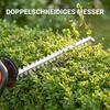 Electric Hedge Trimmer Cordless Battery-powered Hedge Cutter with 100 W Motor Power Cordless 51cm Cutting Length ABS Orange