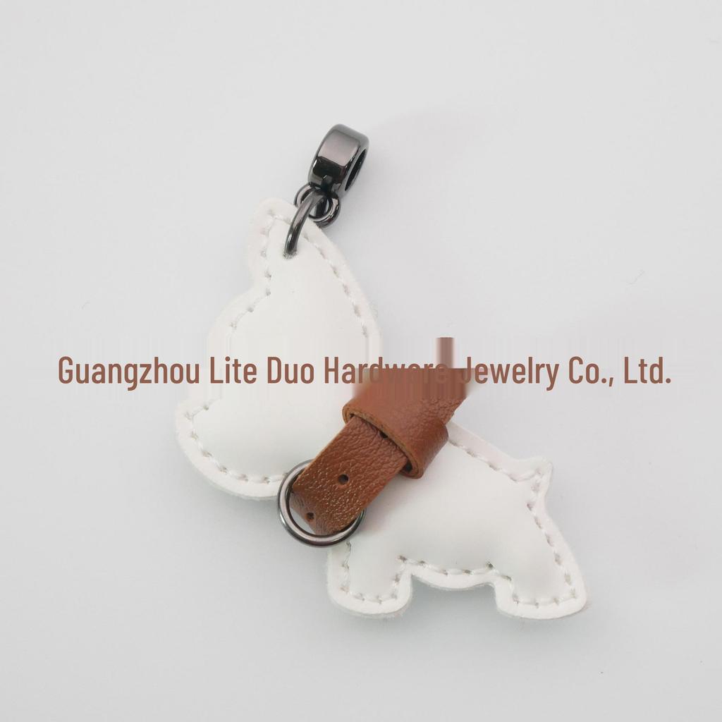 Handmade French Bulldog Pendant: Cute, High-Grade Keychain Accessory for Couples