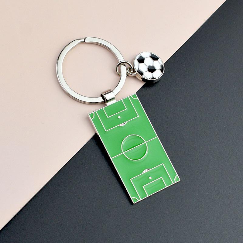 

World Cup Football Field Metal Keychain Pendant