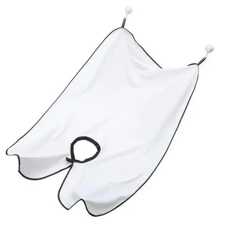 Man Shave Beard Apron Black Hair Shave Apron Ib Trimmer Holder Beard Catcher Waterproof Household Household Cleaning Tools