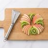 Stainless Steel Fruit Carving Knifes Triangular Shape Antislip Vegetable Cutter Durable V Shape Channel Engraving Blades
