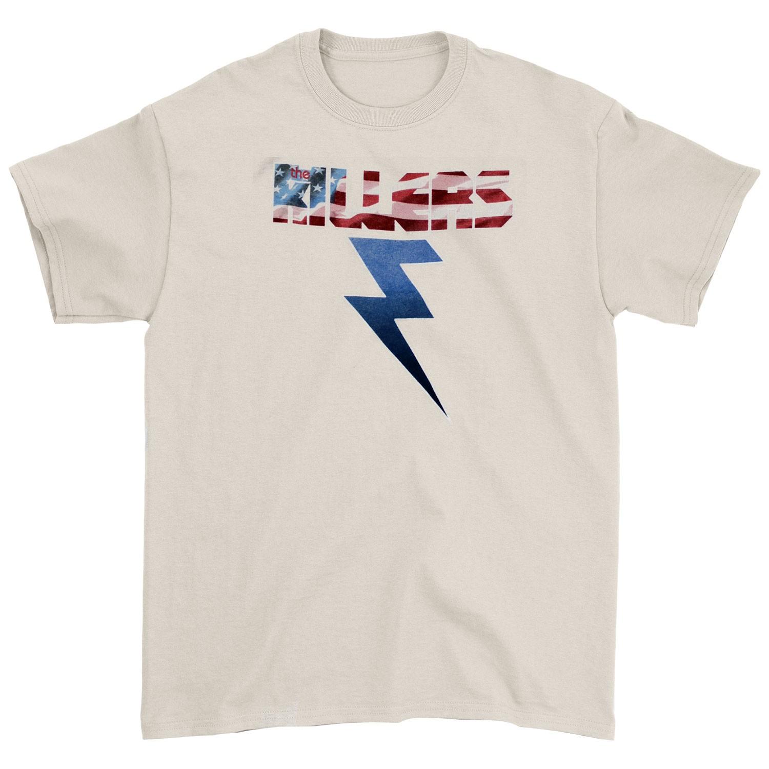 Men s Killers American Bolt Slim Fit T-shirt Medium Off-white 2XL