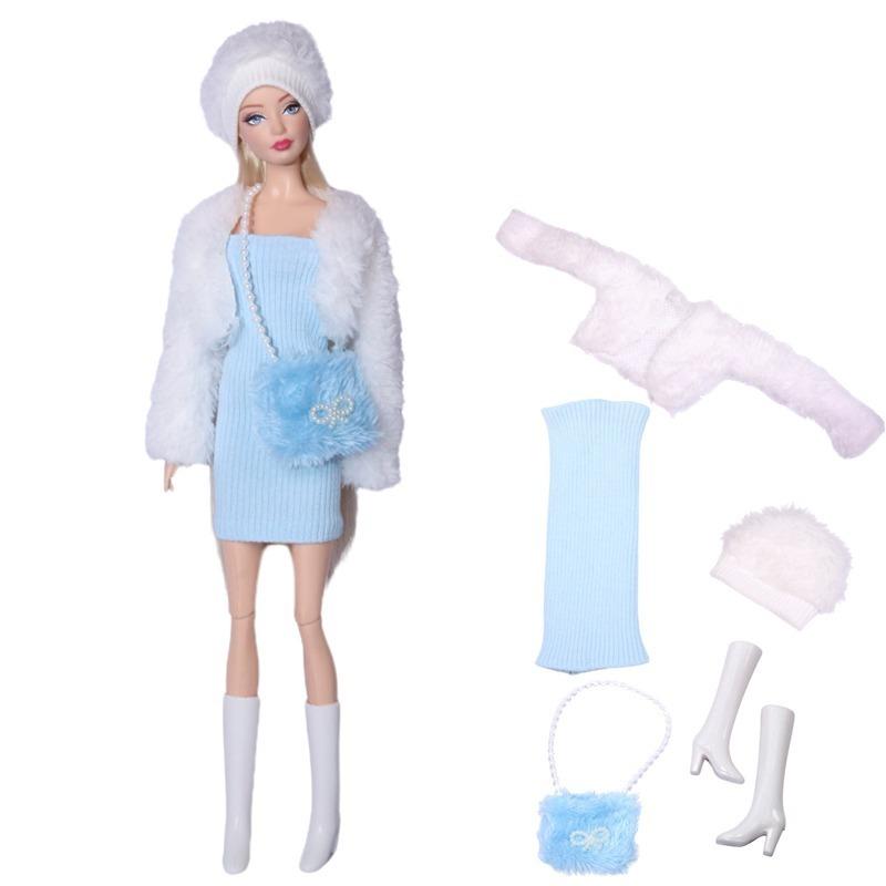 30cm 11,8 Zoll Für Barbies Puppen Kleidung Schuhe Halsketten Set Rock Geschäftsanzug Geeignete Prinzessinnenkleidung Für 1/6 Puppen Spielzeug Geschenk