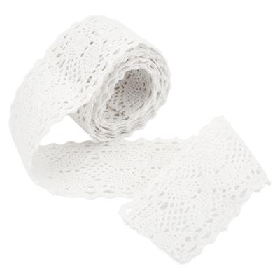 Lace Ribbon Cotton Thread 20 Yards Hollow Decorative Accessories for Clothing Decoration DIY CurtainWhite