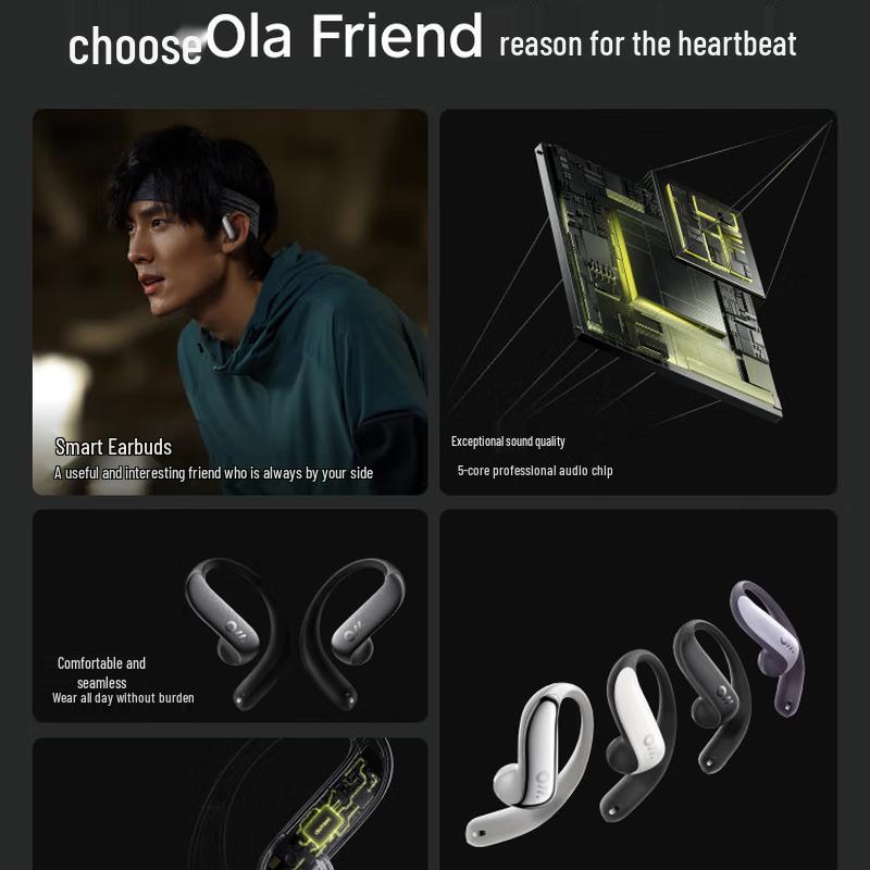 Ola Friend AI Open-Ear Earbuds
