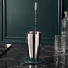 Dual Head Bar Spoon, Cocktail Mixing Spoon, Cocktail Stirrers with Long Handle, Stainless Steel Drink Stirrers with Trident Tip for Coffee