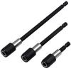 3PCS Hexagonal Quick Release Self-locking Extension Rod Electric Drill Driver Quick Transfer Rod Screwdriver Extension Rod Tool