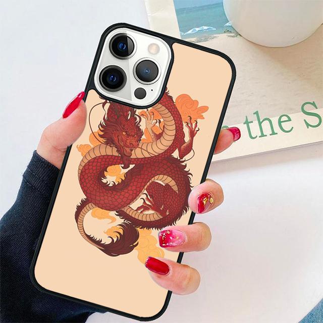 Traditional chinese Golden Dragon Phone Case Cover For iPhone 17 Air 15 16 Pro Max 14 13 12 11 Pro Max Plus