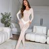 Sheer Open Crotch Glossy Bodystockings Women Sexy Lingerie Shiny Black Bodysuit Erotic Garter Tights Pron Bodycon Underwear Sexy