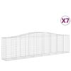 VidaXL 7x Arched Gabion Baskets Arched Gabion Cages Gabion Walls Garden Fences Terrace Outdoor 3145961