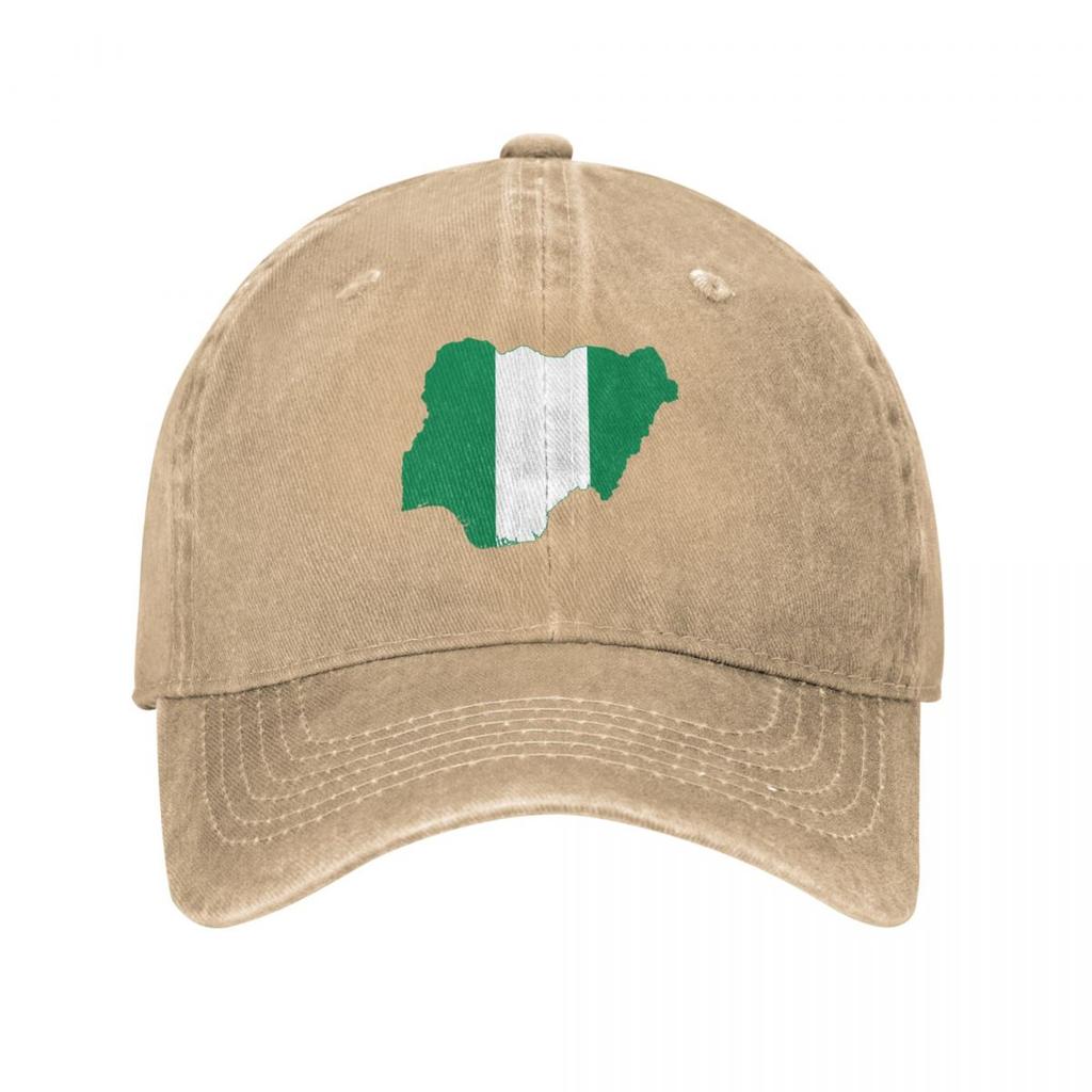 Flag map of Nigeria Baseball Cap Anime Kids Hat Golf Wear hats for Unisex Womens Hats Unisexs