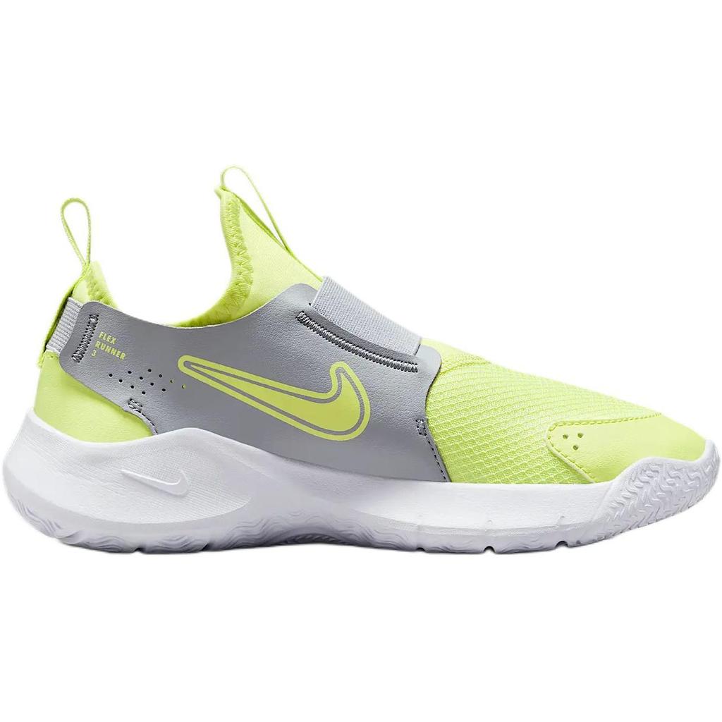 Nike Flex Runner 3 GS Summit White Light Lemon Twist Kids Sneakers Green FN1294-105