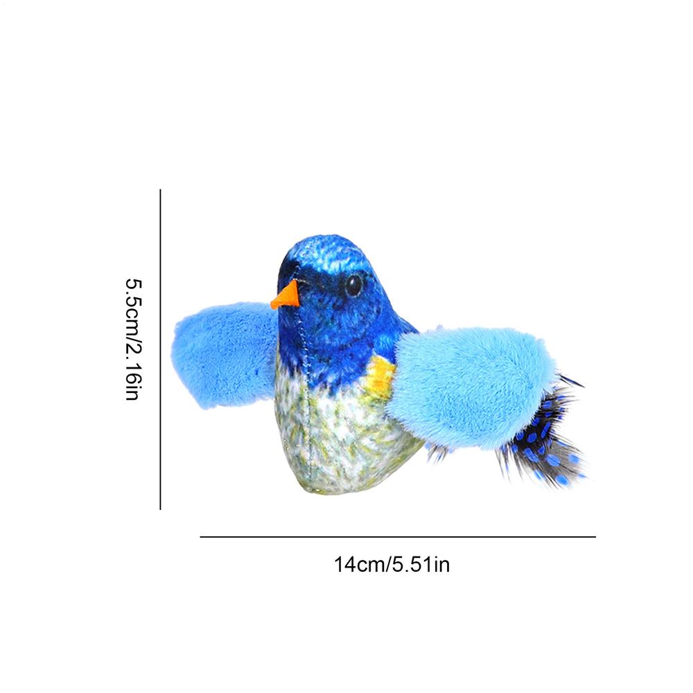Zwitschernder Vogel Katzenspielzeug Feder Katzenspielzeug Interaktives Katzenspielzeug Realistisches Vogelgeräusch Katzenspielzeug Plüsch Katzenspielzeug Automatisches Katze Vogel Spielzeug